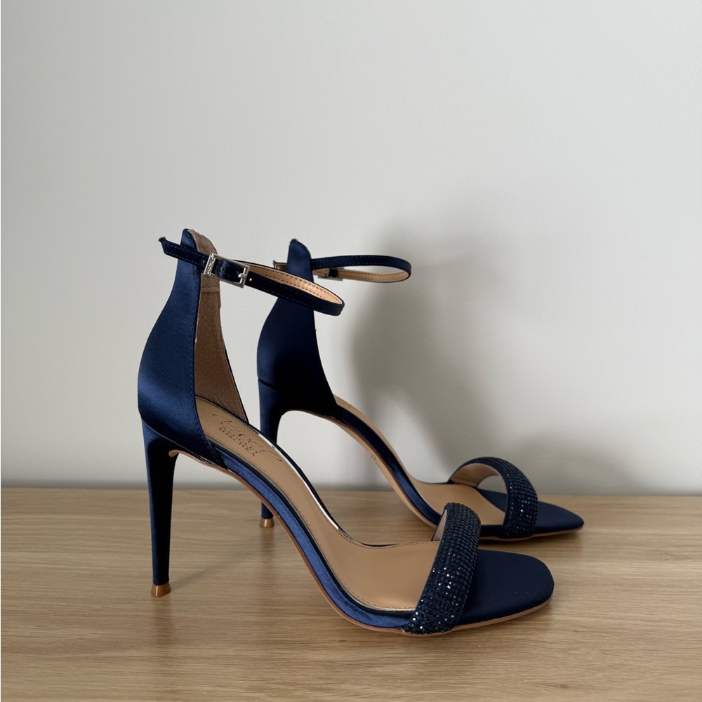 Elegant Navy Blue Women's Heels
